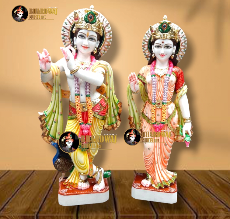 Marble radha krishna 